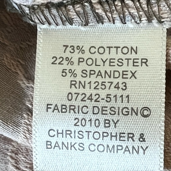 Womens Christopher & Banks Floral Jacket Size Large Button Down Pockets - Picture 11 of 11